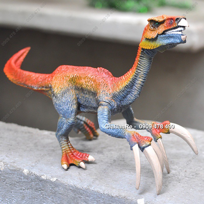 Mô Hình Khủng Long 3 Móng Dài Therizinosaurus - Tím Đỏ - 77262