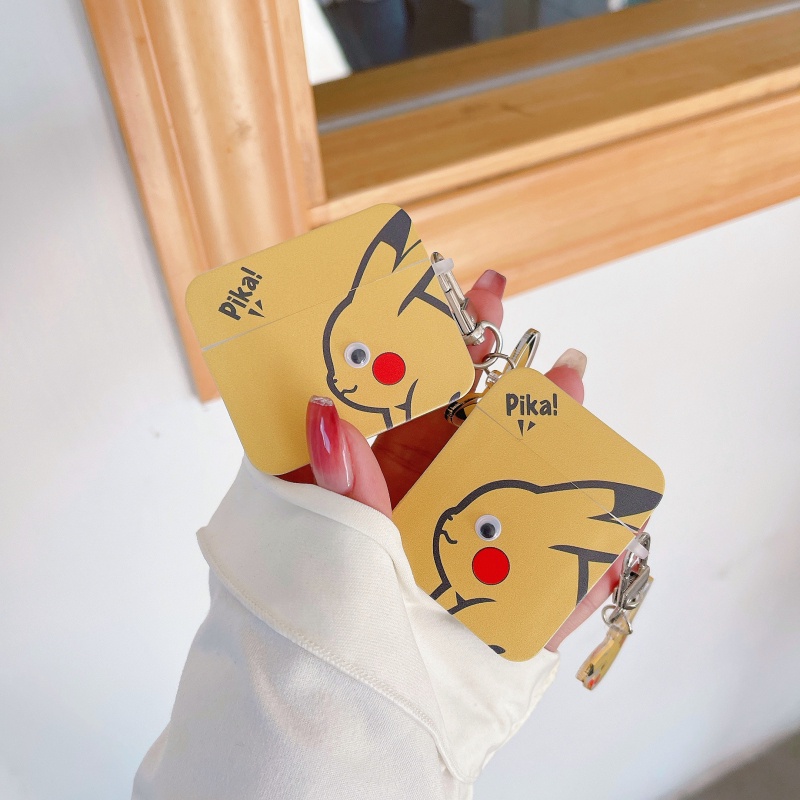 Vỏ Bảo Vệ Hộp Sạc Tai Nghe Apple AirPods 1 2 3 Pro Hình Pikachu Dễ Thương