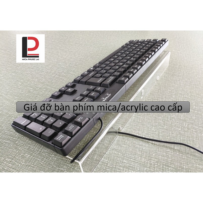 Giá đỡ bàn phím máy tính acrylic trong suốt/Chân đế bàn phím mica kiểu chữ Z