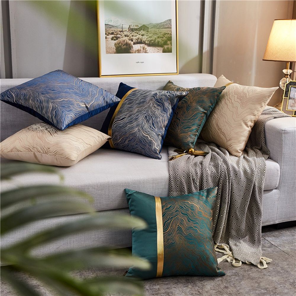 Vỏ gối vuông trang trí phòng khách cỡ 18x18in