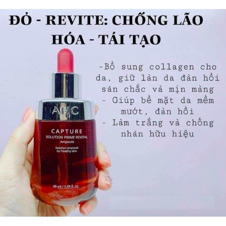 MBC Tinh chất dưỡng da AHC Capture Solution Prime Ampoule các loại: dưỡng trắng, dưỡng ẩm, làm dịu da và chống lão hóa