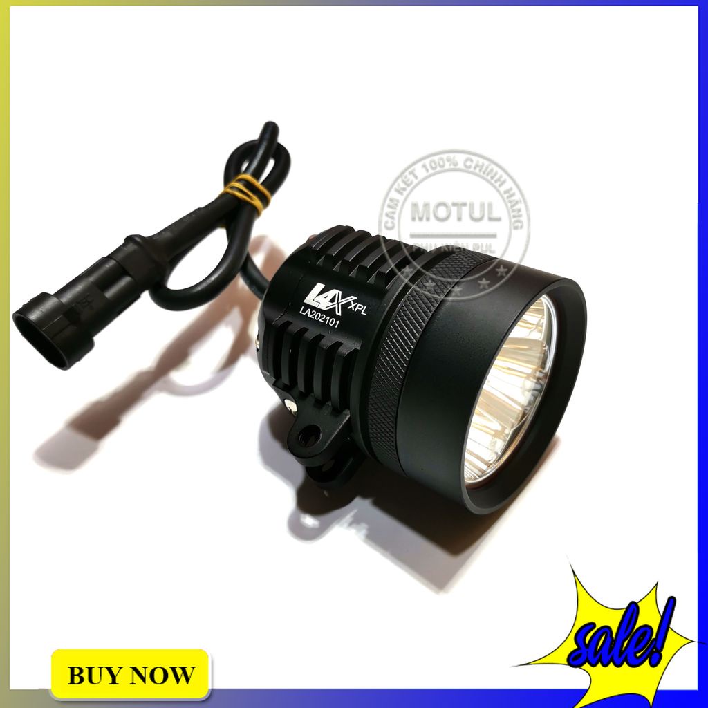 Đèn trợ sáng xe máy L4X Cree kèm pat chân gương và công tắc