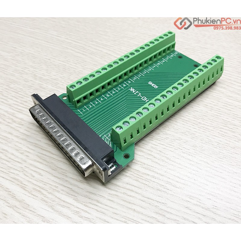 Đầu nối DB37 Male vặn vít, terminal block