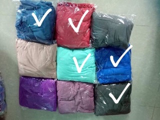 combo 5 bộ cotton trơn