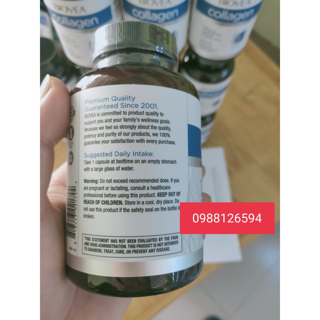Viên Uống Collagen 750mg BIOVEA Đức, 120 viên