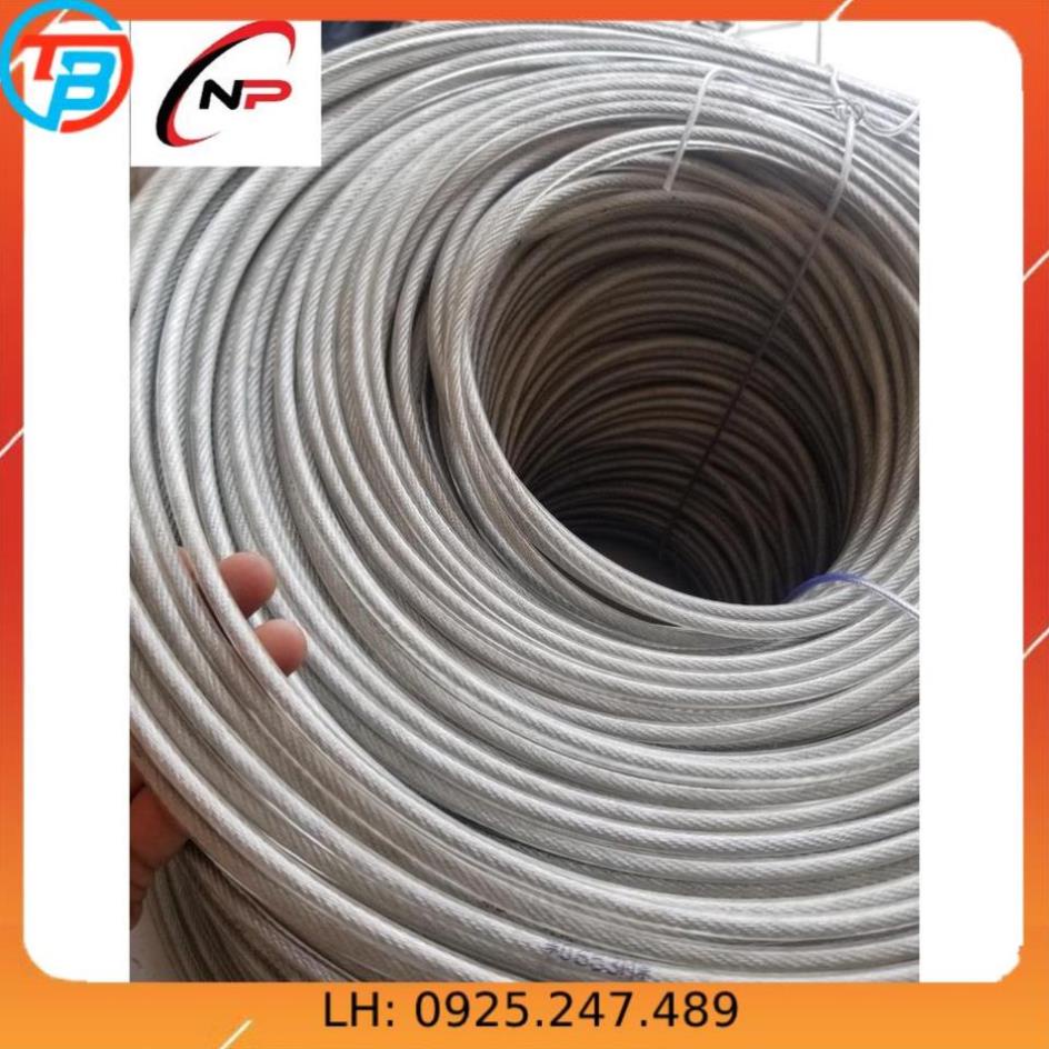 10 Mét cáp bọc nhựa 6mm.chịu lực tốt,chống rỉ sét...kimkhinhatphat