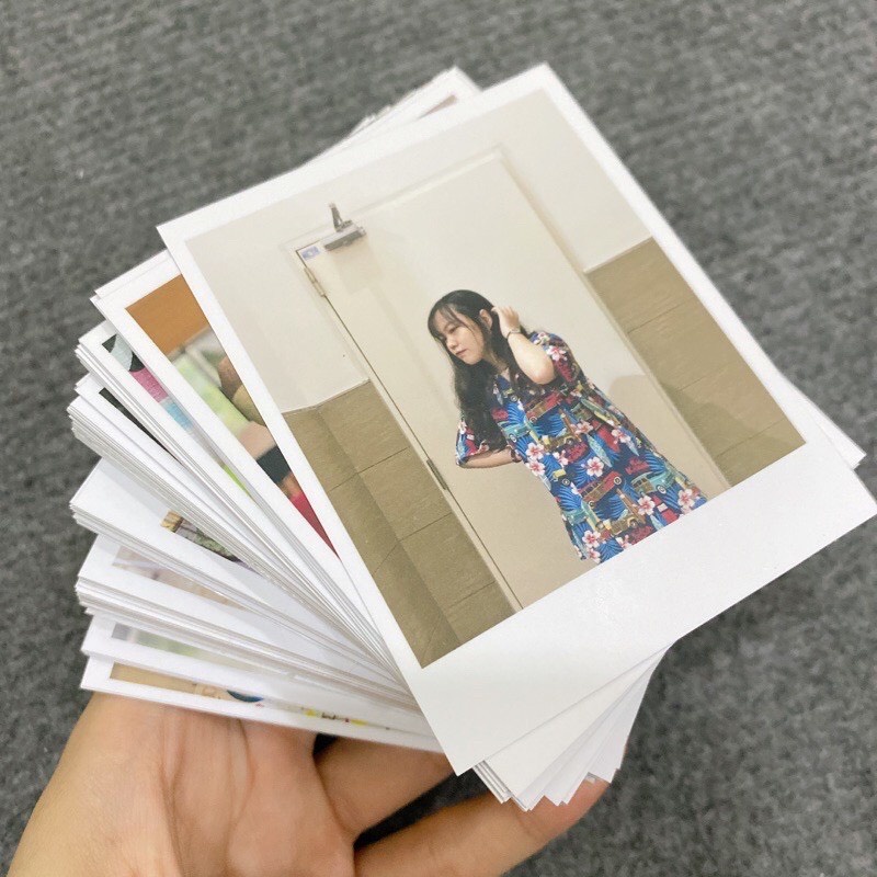 [ FreeShip ] (Hà Nội) Rửa, in ảnh theo yêu cầu lấy ngay, Polaroid 6x9 ảnh thật lấy ngay ép plastic ép lụa