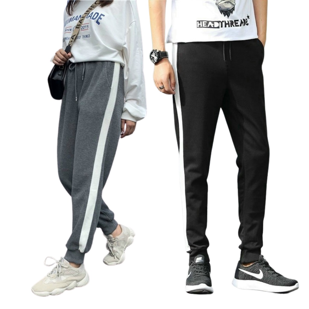 Quần jogger nam nữ thun nỉ thể thao gym