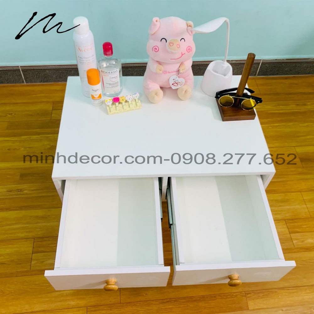 Bàn Trang Điểm Mini Ngồi Bệt Bằng Gỗ Màu Trắng- Bảo Hành 1 Năm 1 Đổi 1- Hình Thật | BigBuy360 - bigbuy360.vn