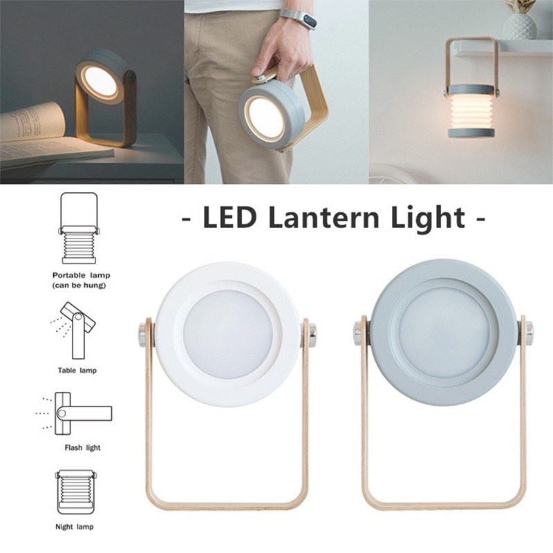 Đèn Led Để Bàn 3 Mức Độ Sáng Sạc Usb Có Thể Gấp Gọn
