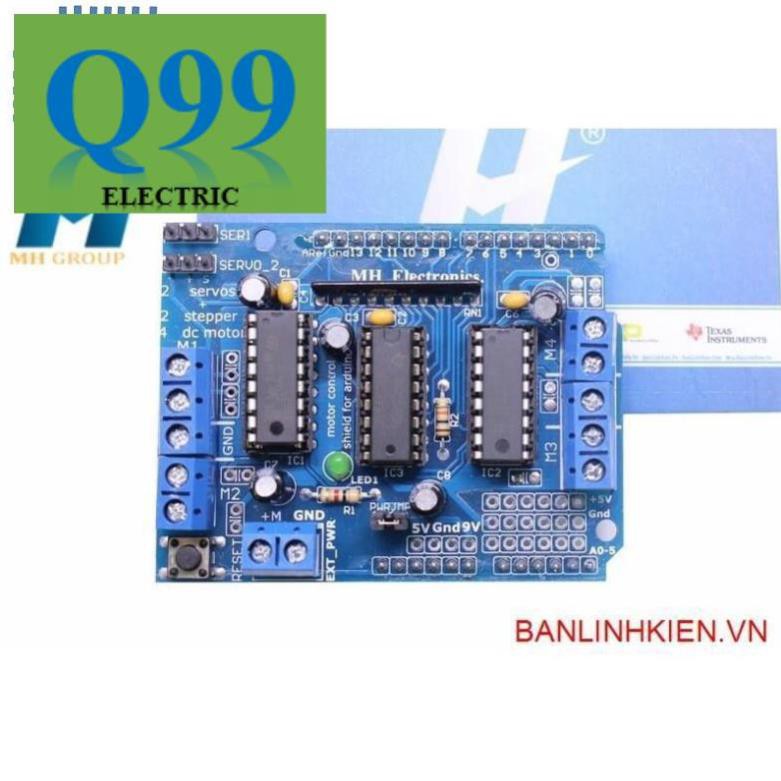 [Giá rẻ] [Q99] [Mô Tơ] Motor Control Shield L293D Arduino zin HD1