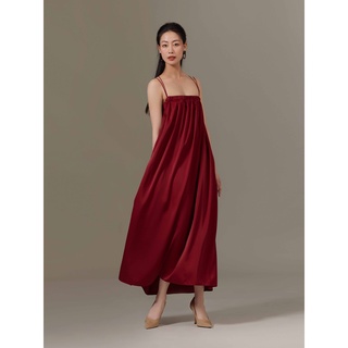 Đầm maxi lụa tùng xoè Mauve Triangle Maxi Dress