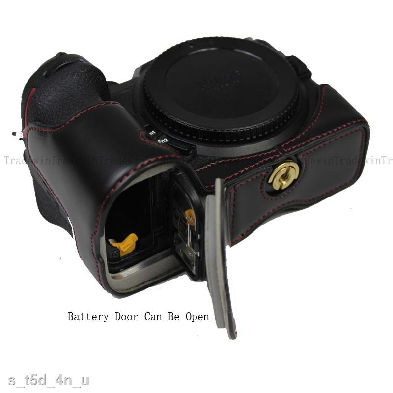 HOT Bao Da PU Bọc Máy Ảnh Cho Nikon Z7 Z6 Z5 Có Dây Đeo Tay