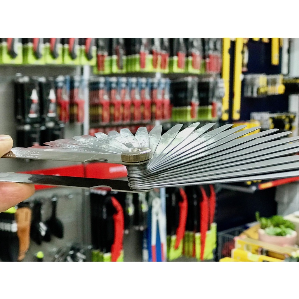 Thước căn lá đo khe hở 0.03-1.0 mm, 32 lá. Vogel 411011. Sản xuất tại Đức