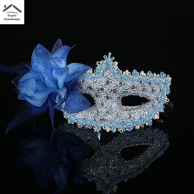 Mặt Nạ Dạ Hội Hóa Trang Đính Lông Vũ, Ren, Gợi Cảm