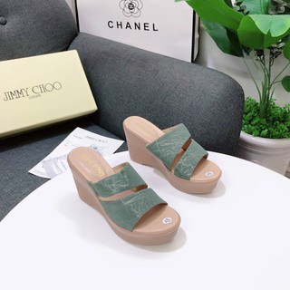 Dép đế xuồng quai ngang bản lớn 3 màu Siêu sang