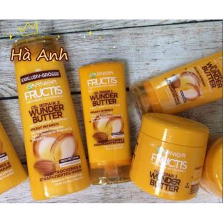 Bộ dầu gội ủ xả tóc phục hồi tóc khô xơ hư tổn Ganier Fructis