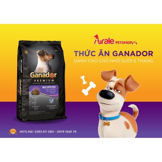 [BÁN CHẠY] THỨC ĂN HẠT GANADOR PUPPY DÀNH CHO CHÓ NHỎ DƯỚI 6 THÀNG VỊ SỮA VÀ DHA