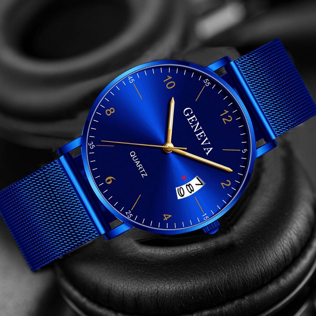 Đồng Hồ Quartz Điện Tử Dây Lưới Đa Năng WAT Daniel Wellington Geneva