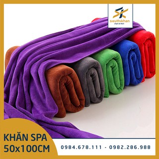 Mua Khăn tắm  khăn đắp body cỡ trung 50x100cm cho spa  khăn mềm  hút nước và nhanh khô | SIÊU THỊ KHĂN