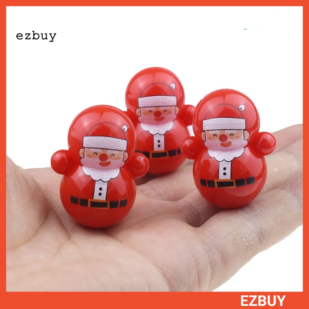 Đồ Chơi Lật Đật Mini Hình Ông Già Noel Hoạt Hình Màu Đỏ Tự Làm Đồ Chơi Giảm Căng Thẳng Làm Quà Giáng Sinh Cho Trẻ Em Roly-Poly