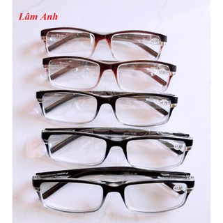 Mắt Kính Lão Đọc Sách Đi Đường Trong Suốt Viền 2 Màu