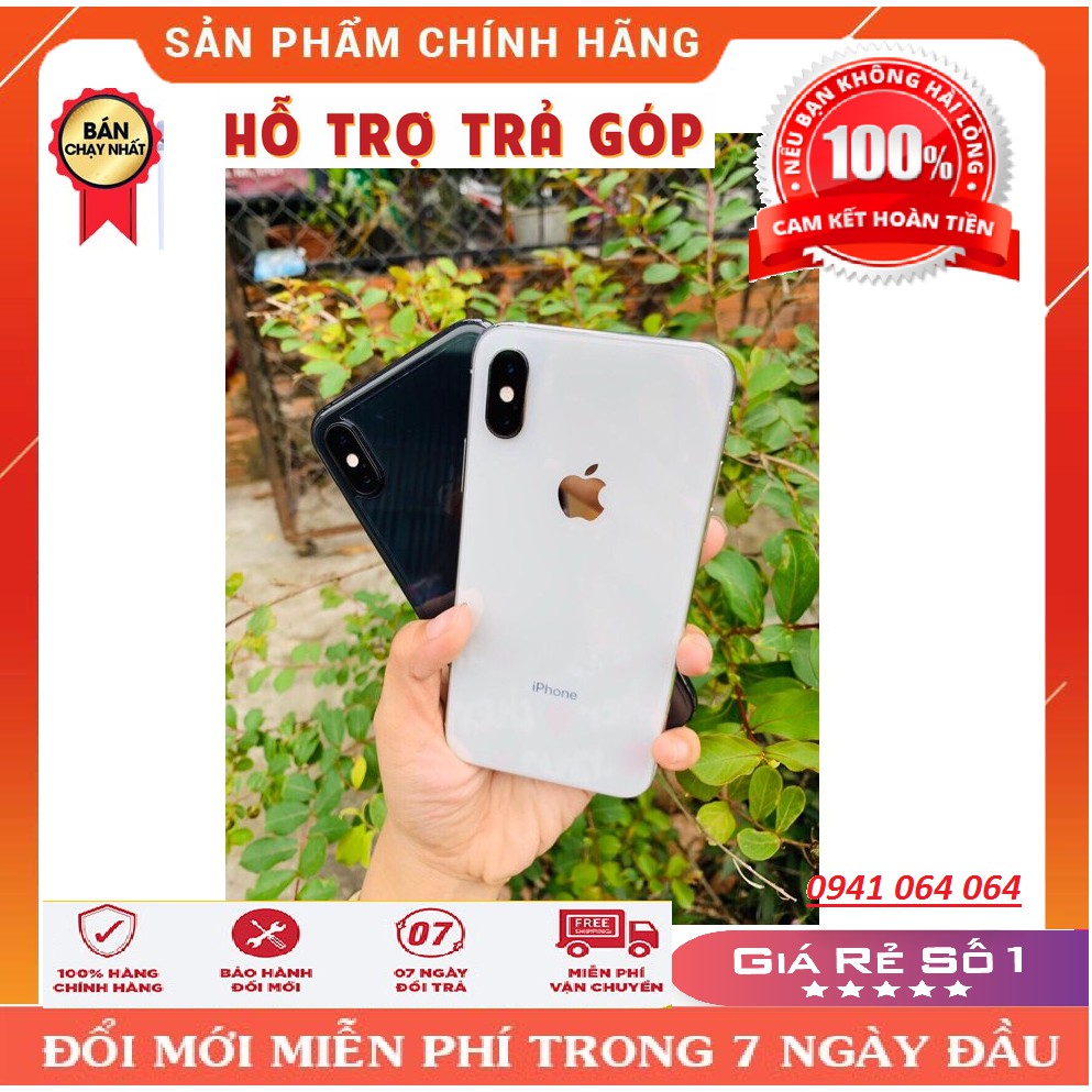 Điện thoại iphone X Quốc Tế fullbox cam kết hàng zin..bao xài 3 ngày hoàn tiền