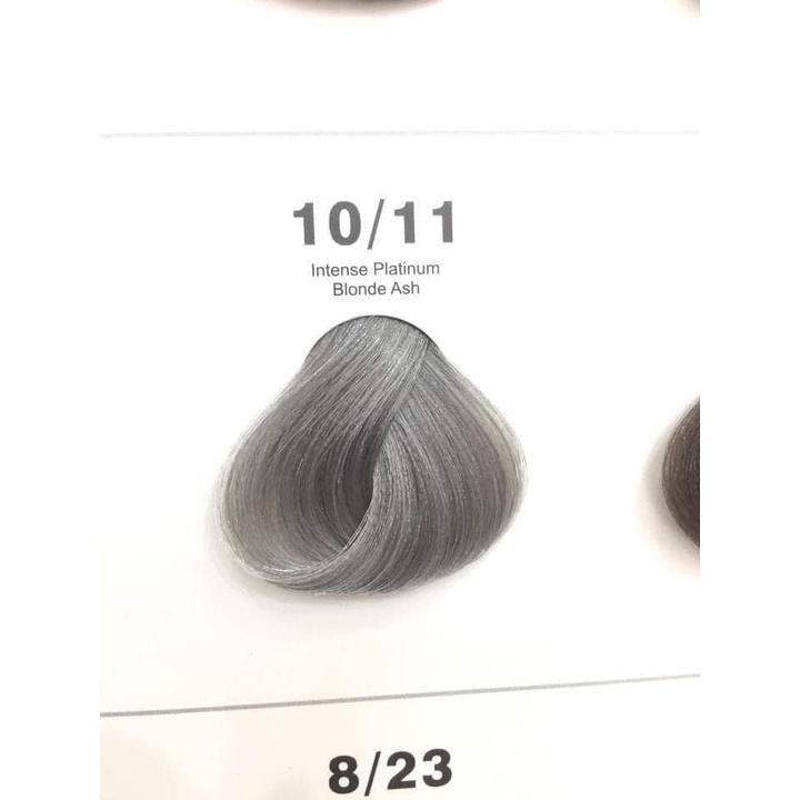 Thuốc Nhuộm Tóc Màu Khói Tuyết Bạch Kim 10/11 Cần Tẩy Tóc Intense Platinum Blonde Ash