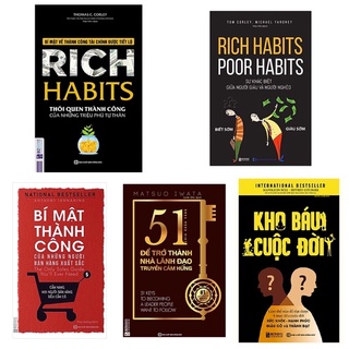 Sách - COmbo 5 Cuốn Bí Quyết Thành Công Của Những Nhà Triệu Phú Tự Thân