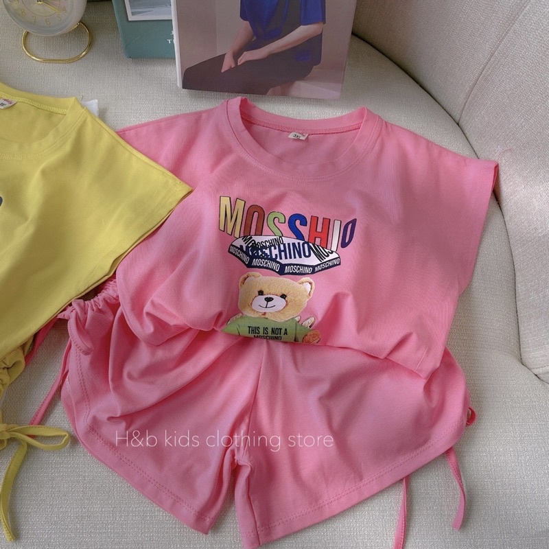 Bộ cộc tay Bé gái size đại❤️M0034❤️ Bộ quần áo bé gái từ 17-30kg, chất cotton 4 chiều mềm mịn thấm hút mồ hôi tốt