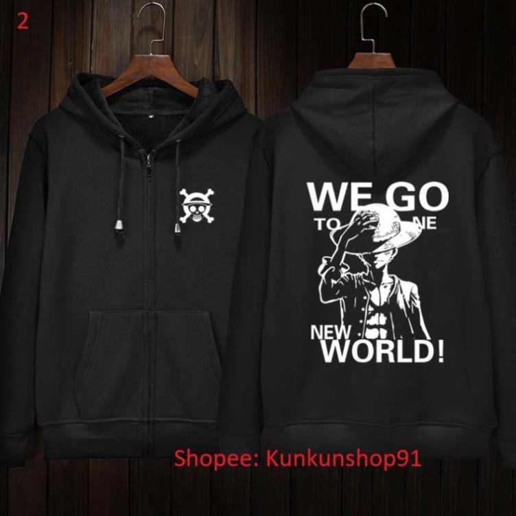 Áo Khoác Áo Hoodie One Piece Mũ Rơm Giá Rẻ !!  - mẫu hot