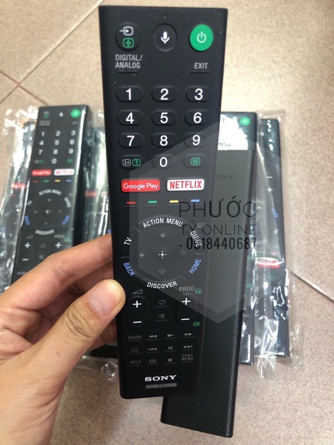 Remote tivi điều khiển giọng nói Sony RMF-TX200P phím nổi - Chính hãng