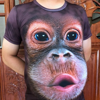 [ORDER] Áo phông khỉ 3D (ảnh thật)