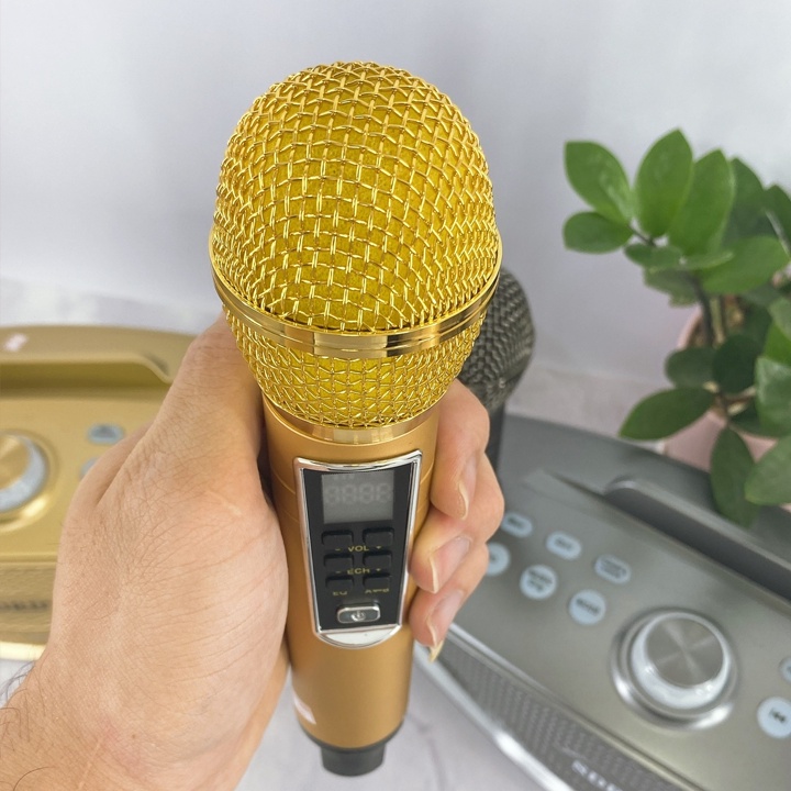 Loa Bluetooth Karaoke SDRD SD306 Plus bản 2020 đa năng, Loa kèm 2 micro hát karaoke Không dây- Phiên Bản Nâng Cấp lọc
