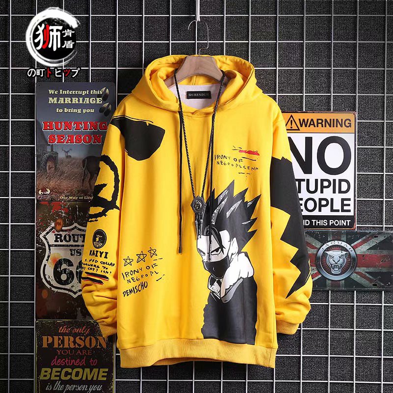 Áo hoodie họa tiết anime 6 họa tiết in chống gió cao cấp