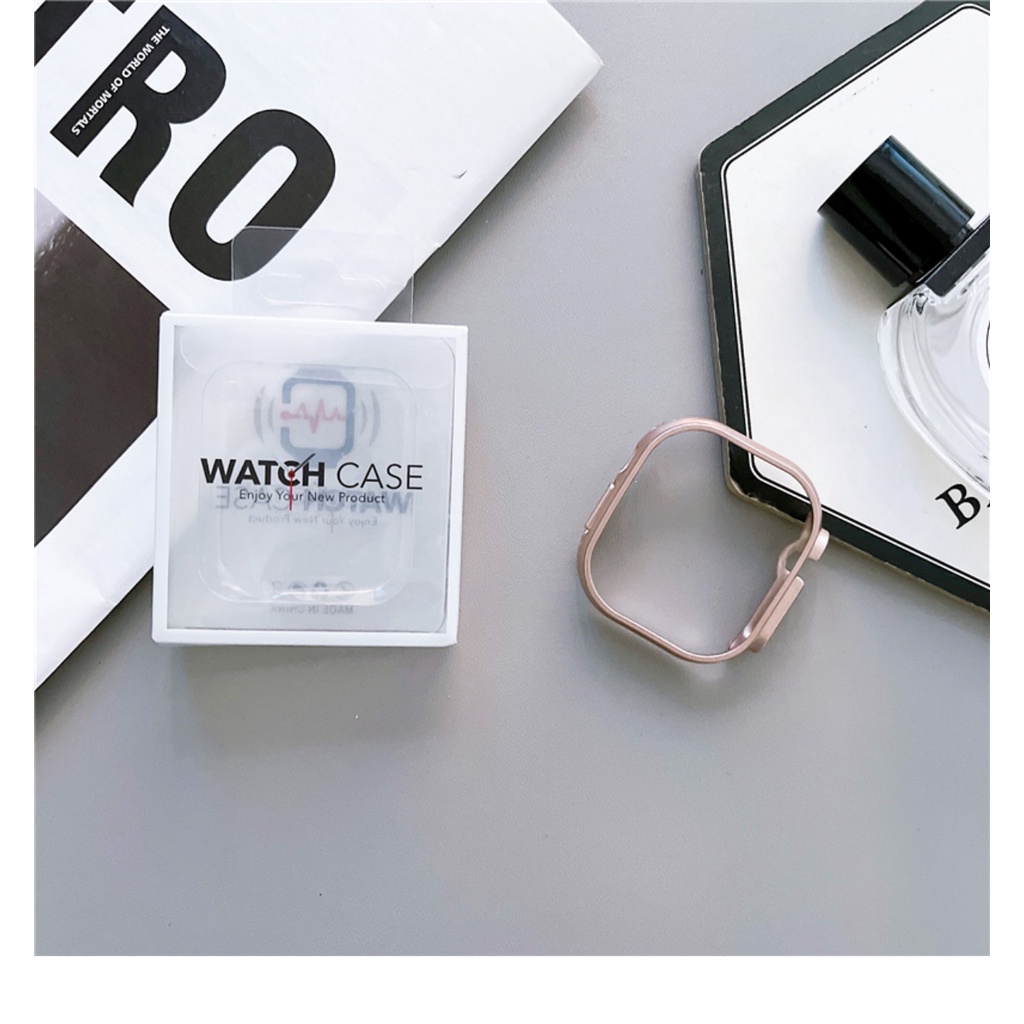 Ốp Bảo Vệ Màn Hình Đồng Hồ Bằng PC Siêu Mỏng Dành Cho Apple Watch Serie 8 7 6 SE 5 4 3 2 1 49MM 45mm 41mm 44mm 40mm 38mm 42mm