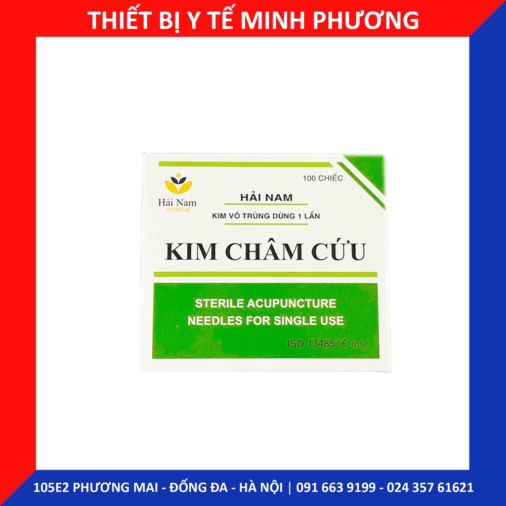 Kim châm cứu Hải Nam hộp 100 chiếc các số