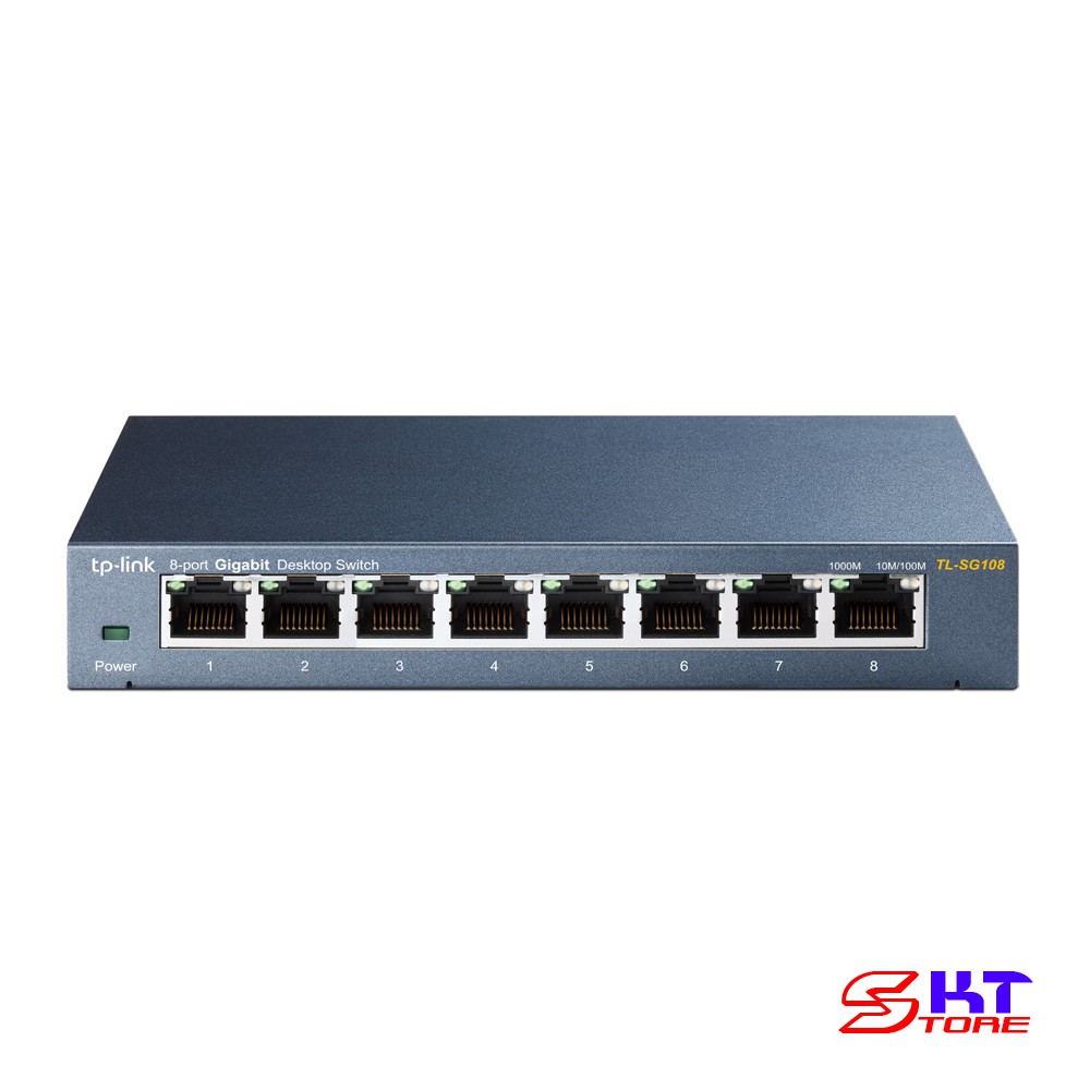 Bộ Chia Mạng Switch Vỏ Thép 8 Cổng RJ45 Tp-Link TL-SG108 Tốc Độ 10/100/1000Mbps - Hàng Chính Hãng