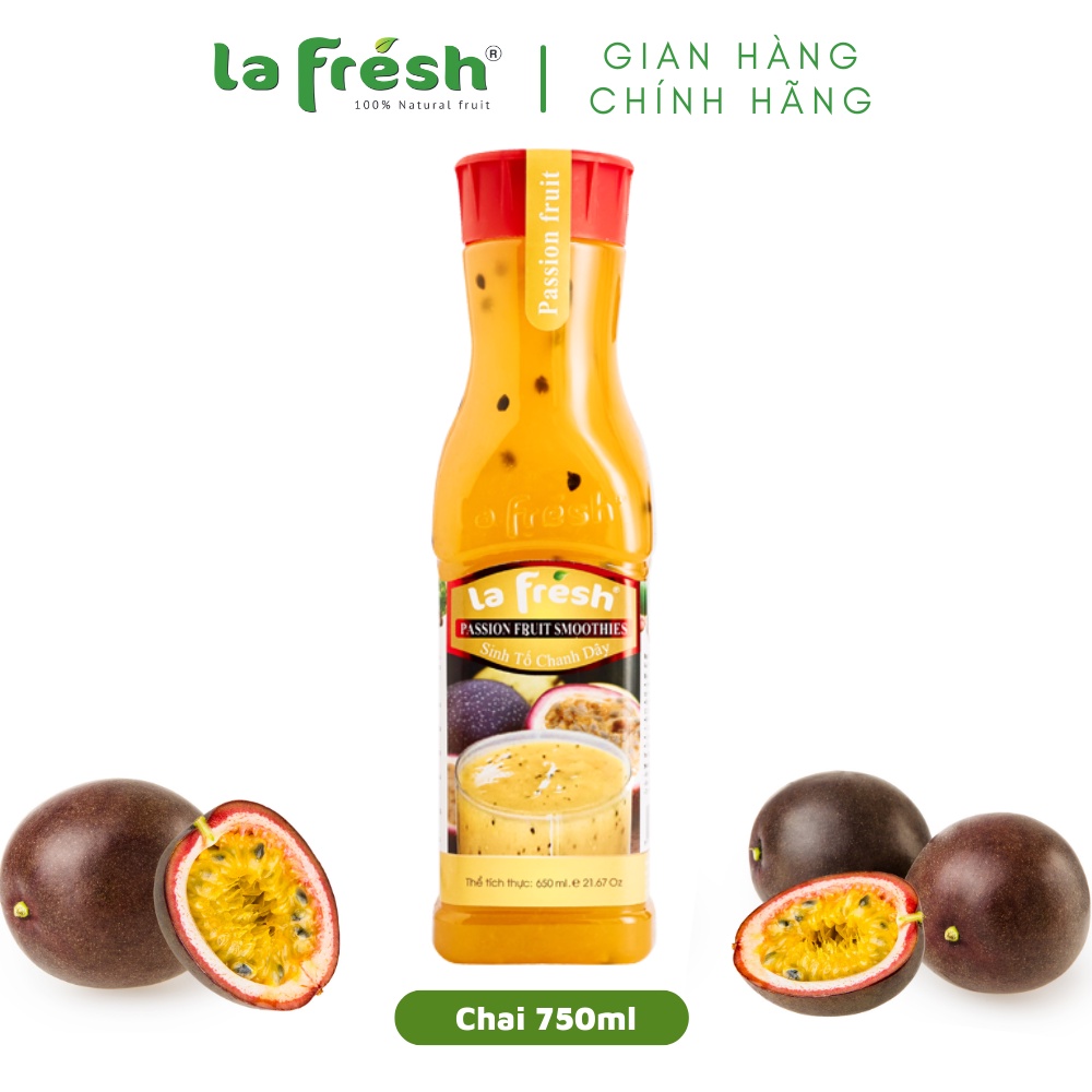 Sinh Tố Chanh Dây Lafresh Đà Lạt Chai 750ml