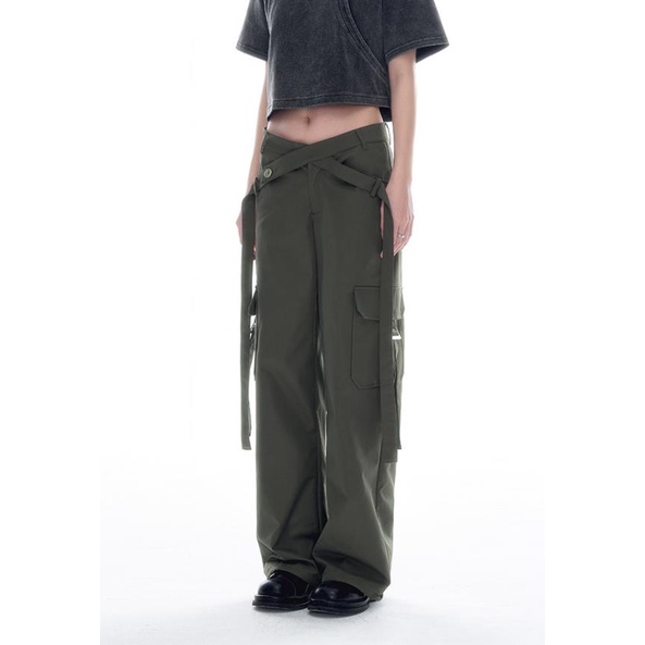 Quần Yếm Dài Ống Rộng Phong Cách Retro Thời Trang Cho Nữ