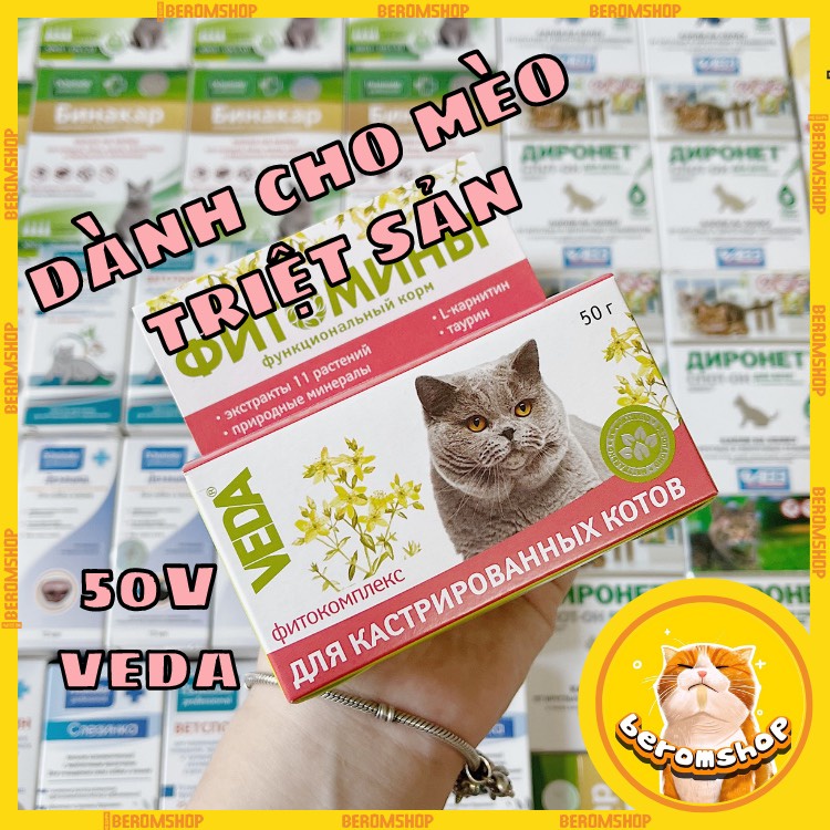 VITAMIN CHO MÈO THIẾN VEDA 100 VIÊN NHẬP NGA GIÁ CỰC RẺ