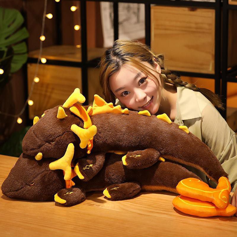 Đồ chơi thú nhồi bông Morax Genshin zhongli Tartaglia whale dragon  hoạt hình 68 cm Quà tặng cho bé