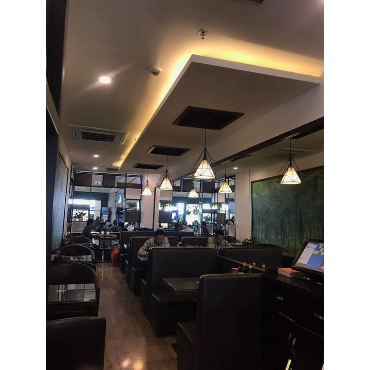 Đèn thả kim cương loại to 38cm , đèn trần T010 trang trí quán cafe shop