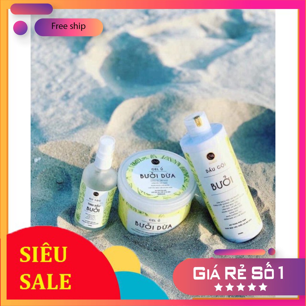 Combo Gel ủ bưởi dừa + Tinh dầu bưởi Nga Hoàng | BigBuy360 - bigbuy360.vn