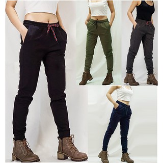 [CAO CẤP] Quần joger trơn kaki thun nữ QTTN02_HÀNG CHUẨN SHOP