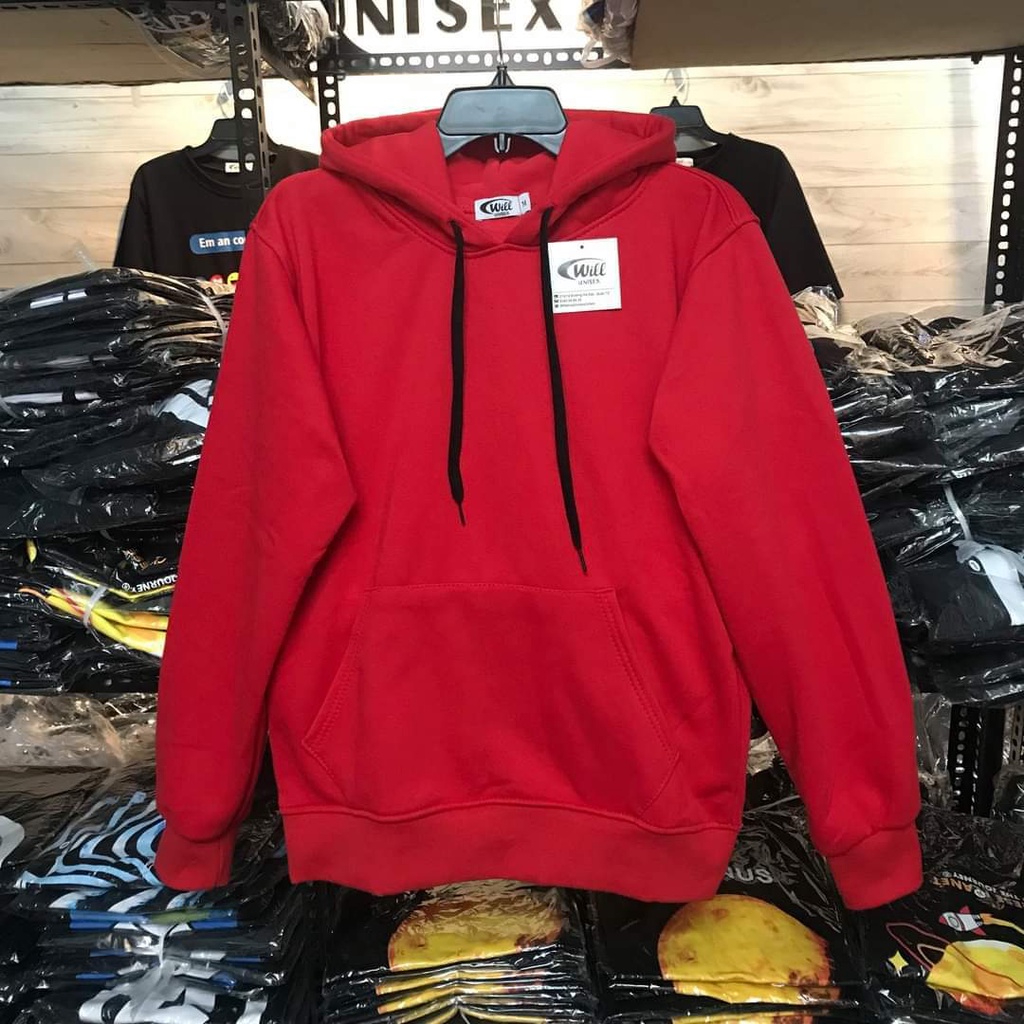 Áo Hoodie Trơn Nam Nữ Basic Nỉ Ngoại Mềm Mịn Thoáng Khí Thoải Mái Hoạt Động Trẻ TrungPhong Cách AMBITION