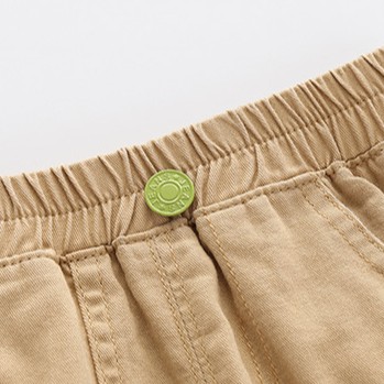 Quần short SOFFNY mềm mại co giãn dáng rộng dài đến đầu gối màu trơn thời trang dành cho bé trai
