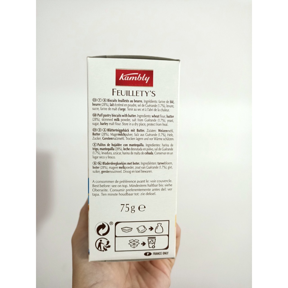 Bánh Xoắn Kambly FEUILLETY's 2 vị