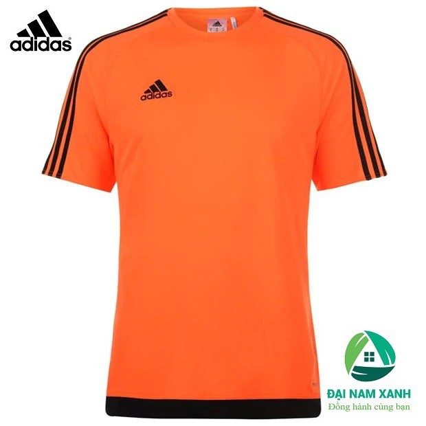 Áo thun nam cổ tròn Adidas 3 Stripe Sereno (màu Orange) - Hàng size châu Âu