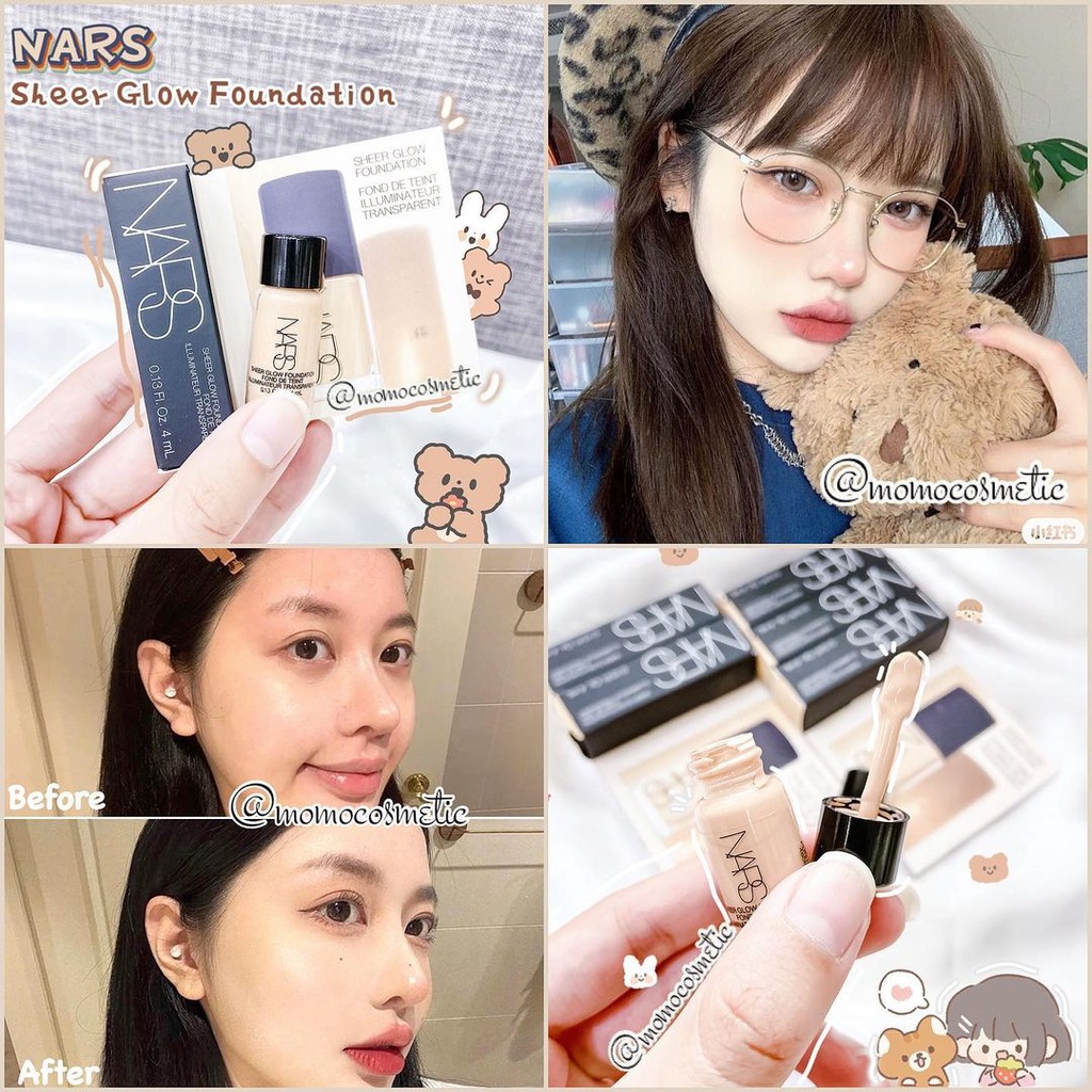 Kem nền NARS Sheer Glow Foundation minisize 4ml